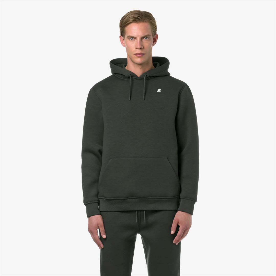 K-way K Way Bernie Hooded Sweatshirt In Black