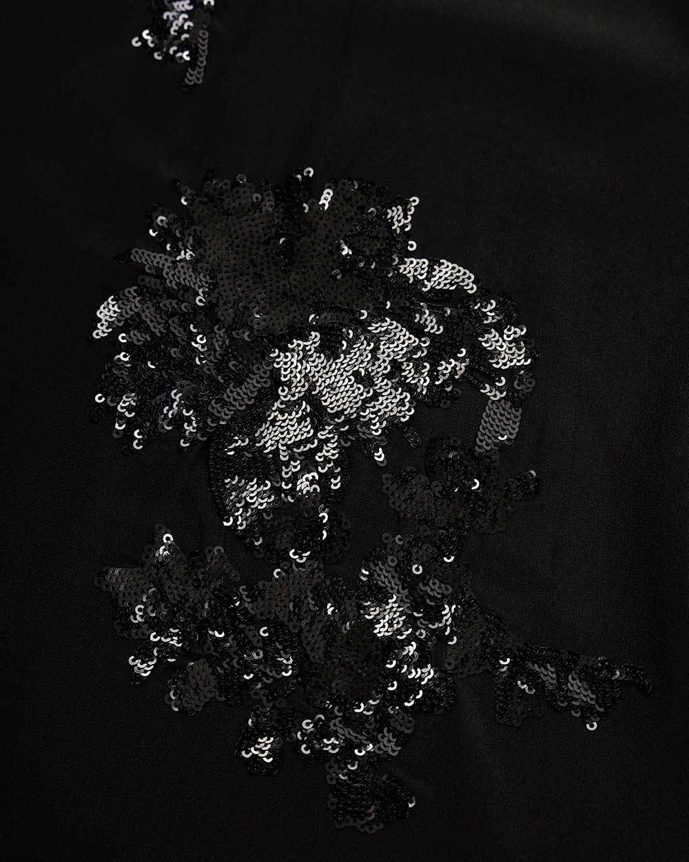 Weekend Max Mara Sequined Long Sleeved T-shirt In Black