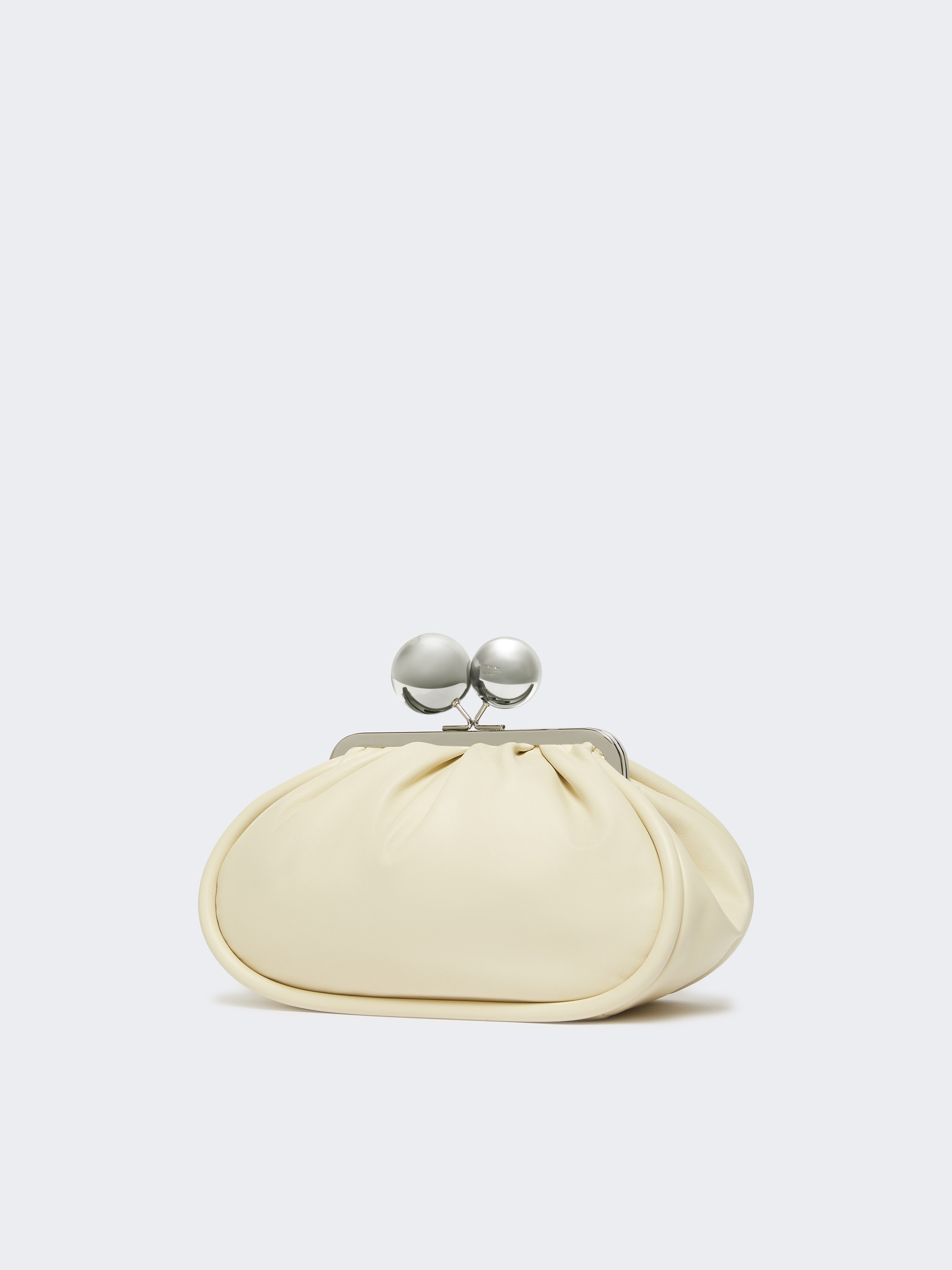 Weekend Max Mara Medium Pasticcino Bag In Glossy Nappa Leather In Brown