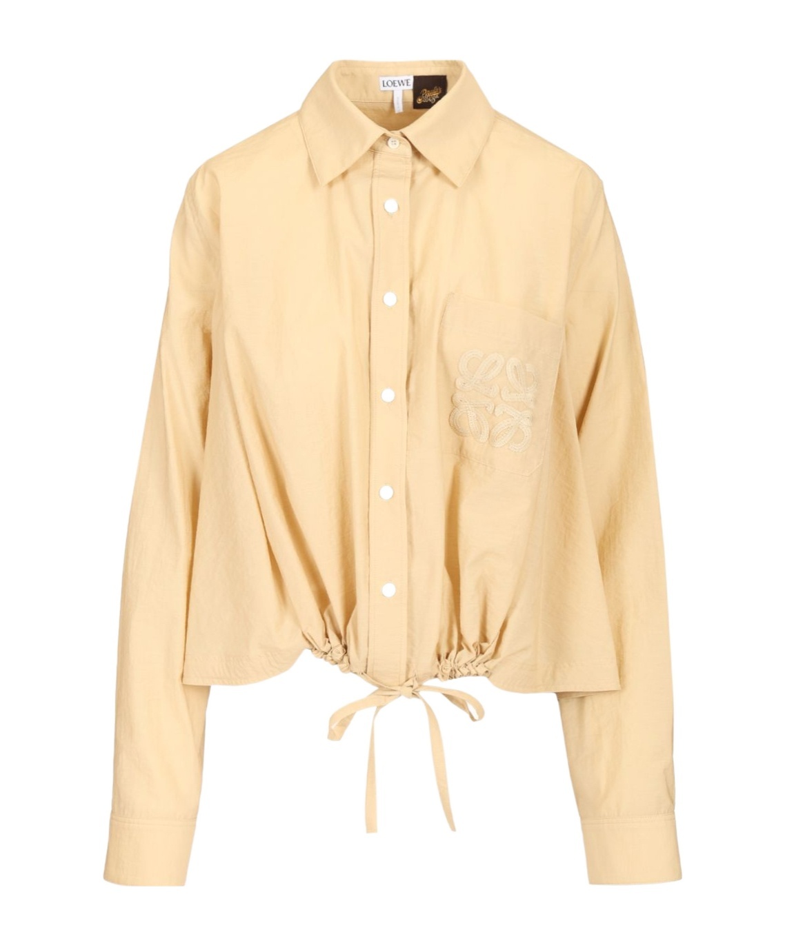 Loewe Lapel Long Sleeve Casual Jacket In Neutral