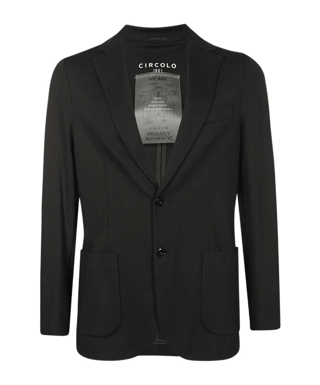 Circolo 1901 Long-sleeved Suit Coat In Black