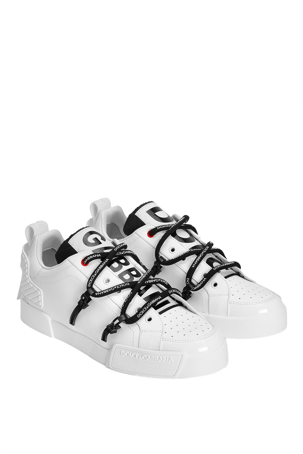Dolce & Gabbana Dolce And Gabbana White Insert Portofino Sneakers In White