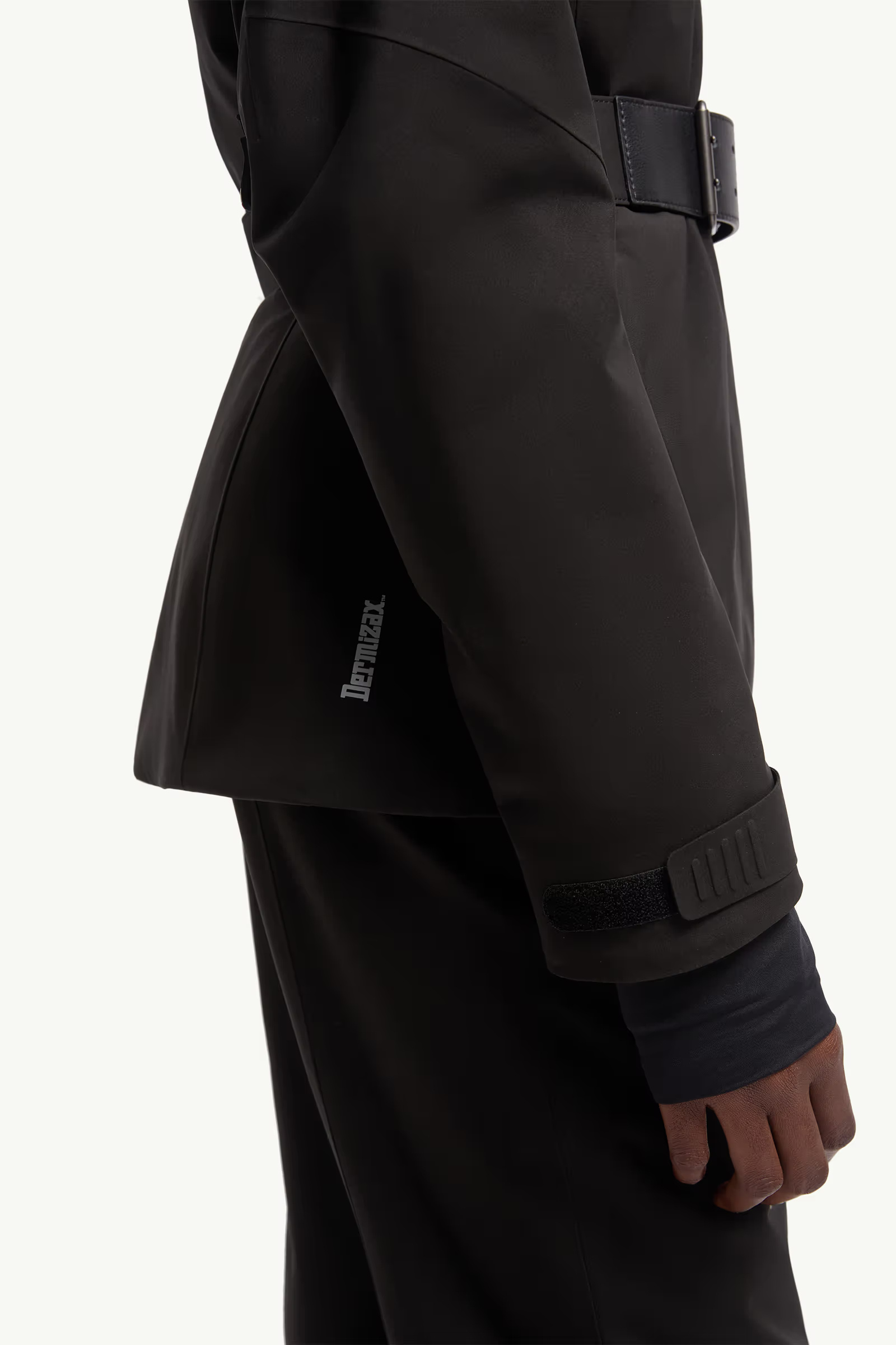 Moncler Vizelles Shearling-trimmed Ski Jacket In Black