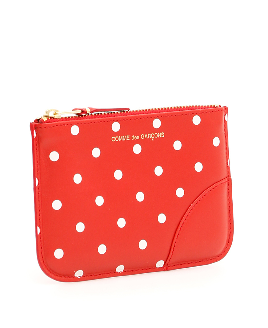 COMME DES GARÇONS POLKA DOT CALF-LEATHER WALLET