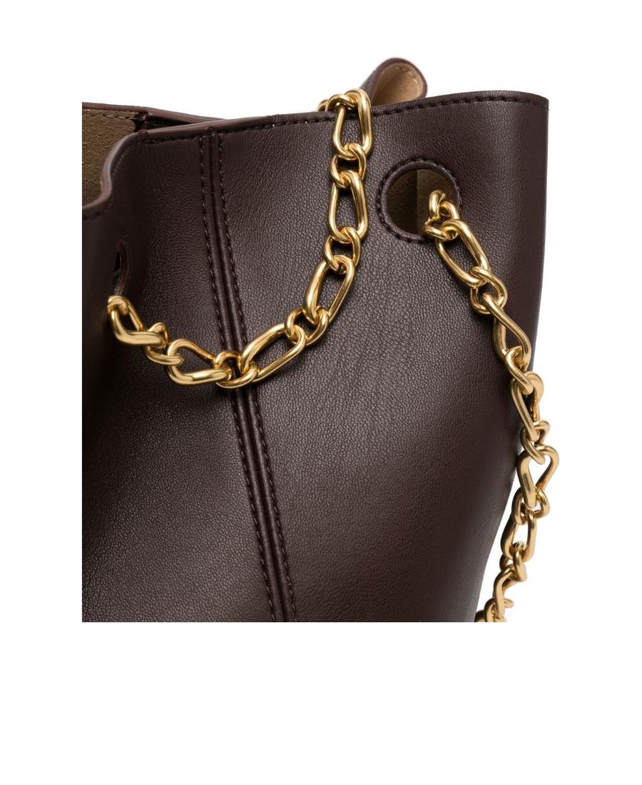 Nanushka Chain-link Top-handle Tote In Brown