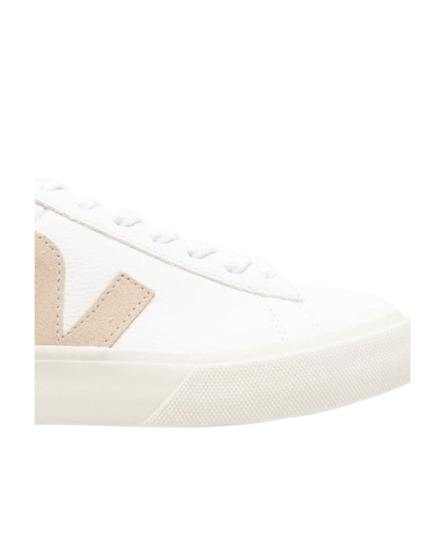 Veja V-12 Leather Extra White Sable Trainers In White