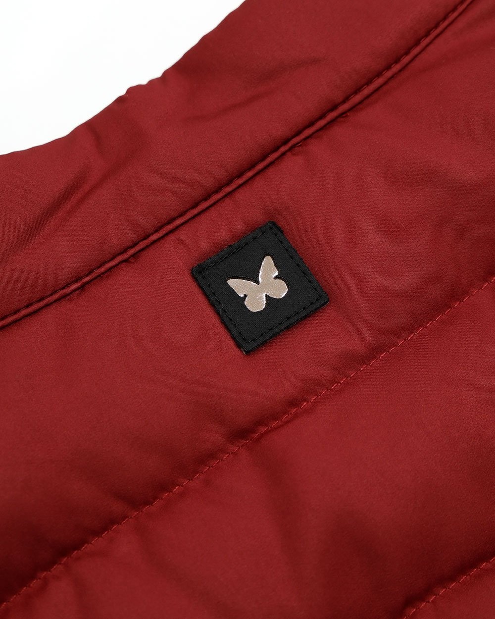 Weekend Max Mara Logo Quilted Down Jacket In Red