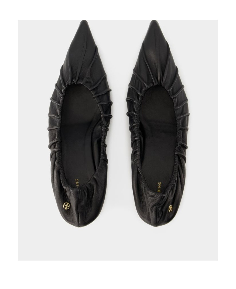 Shop Anine Bing Nadine 50mm Leather Pumps In Black