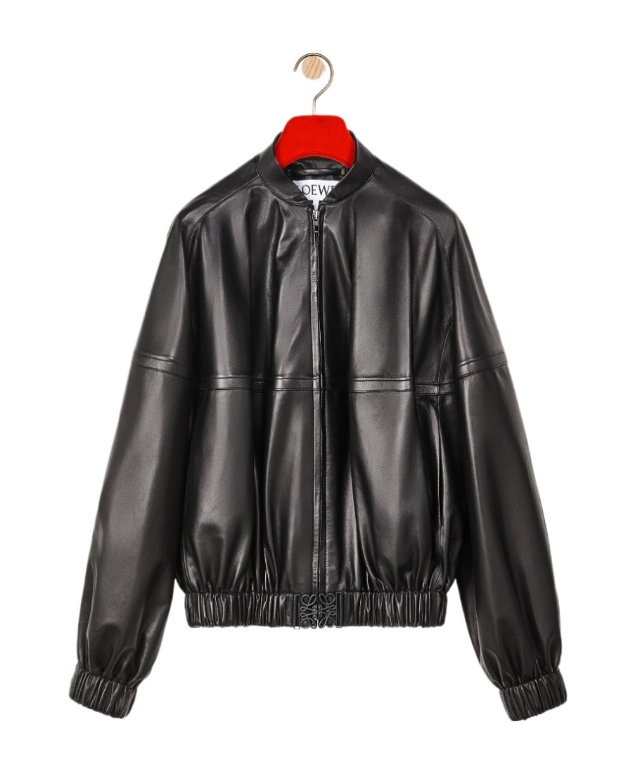 Loewe Bomber Jacket In Nappa In Black