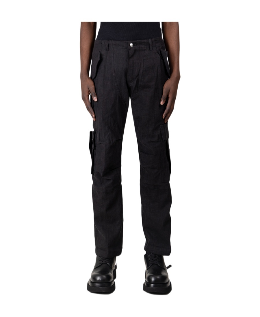 Rhude Logo Tooling Casual Pants In Black