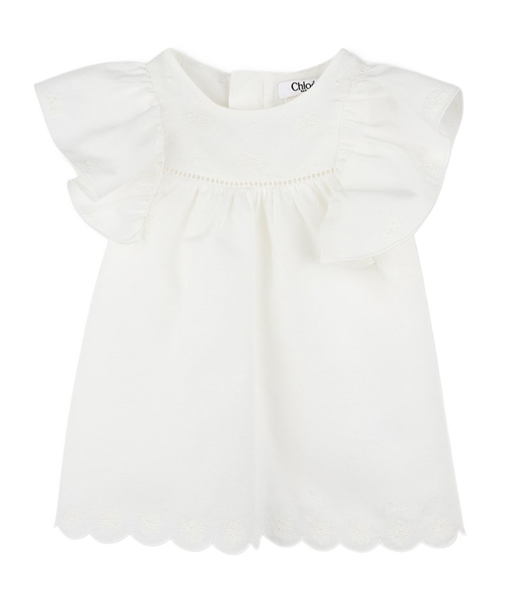 Chloé Set Neonata Bianco (3pz) In White
