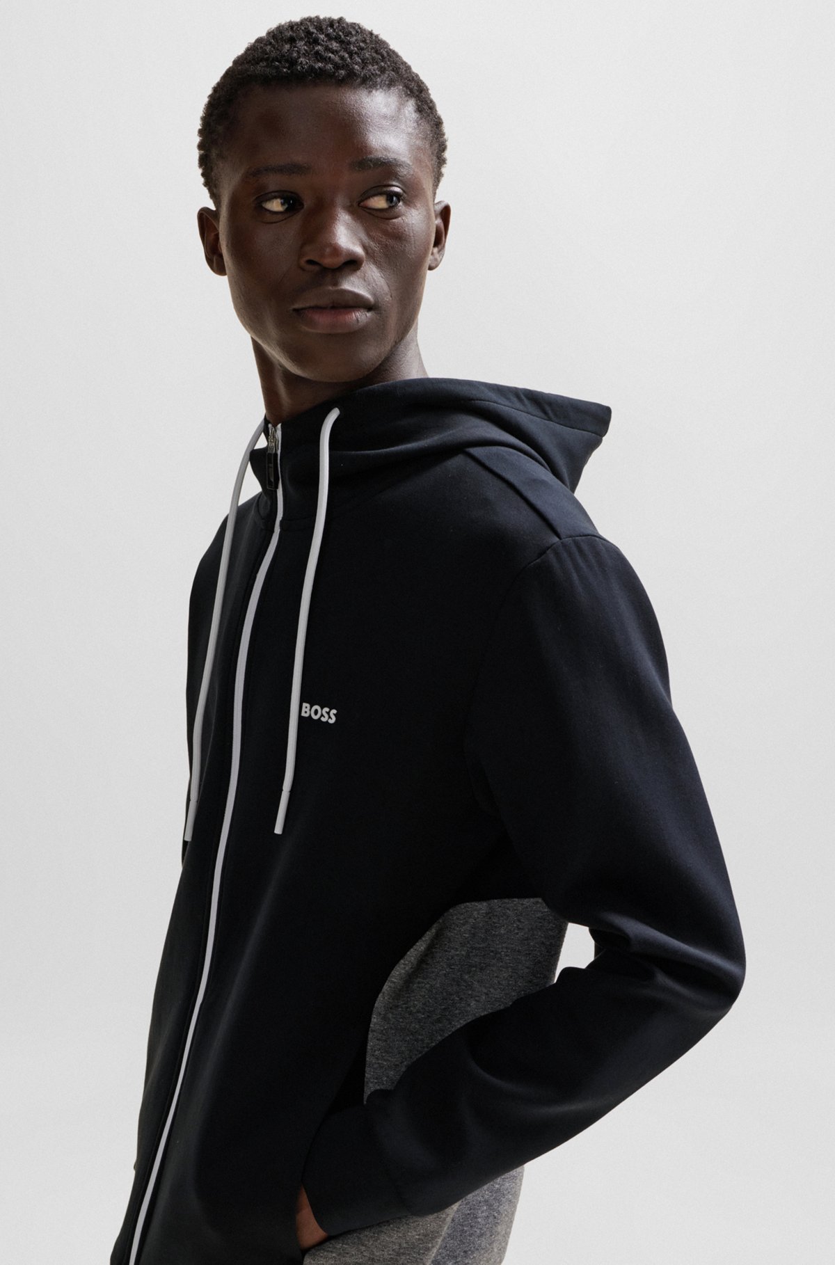 Hugo Boss Logo Logo Sports Suit In Black