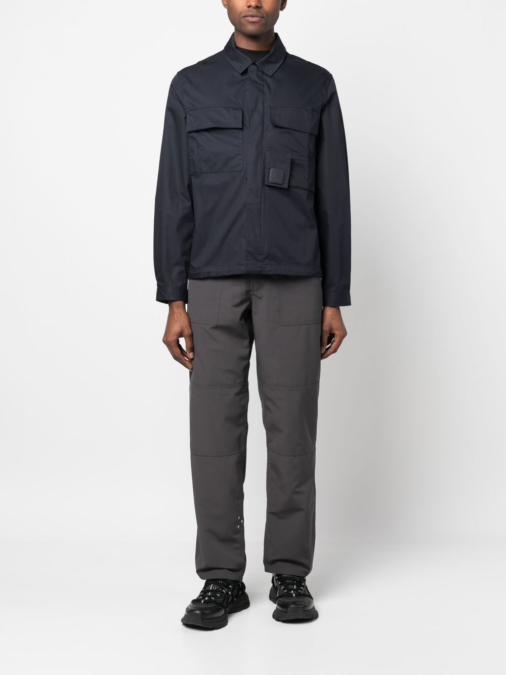 C.P. COMPANY METROPOLIS LOGO-PATCH JACKET