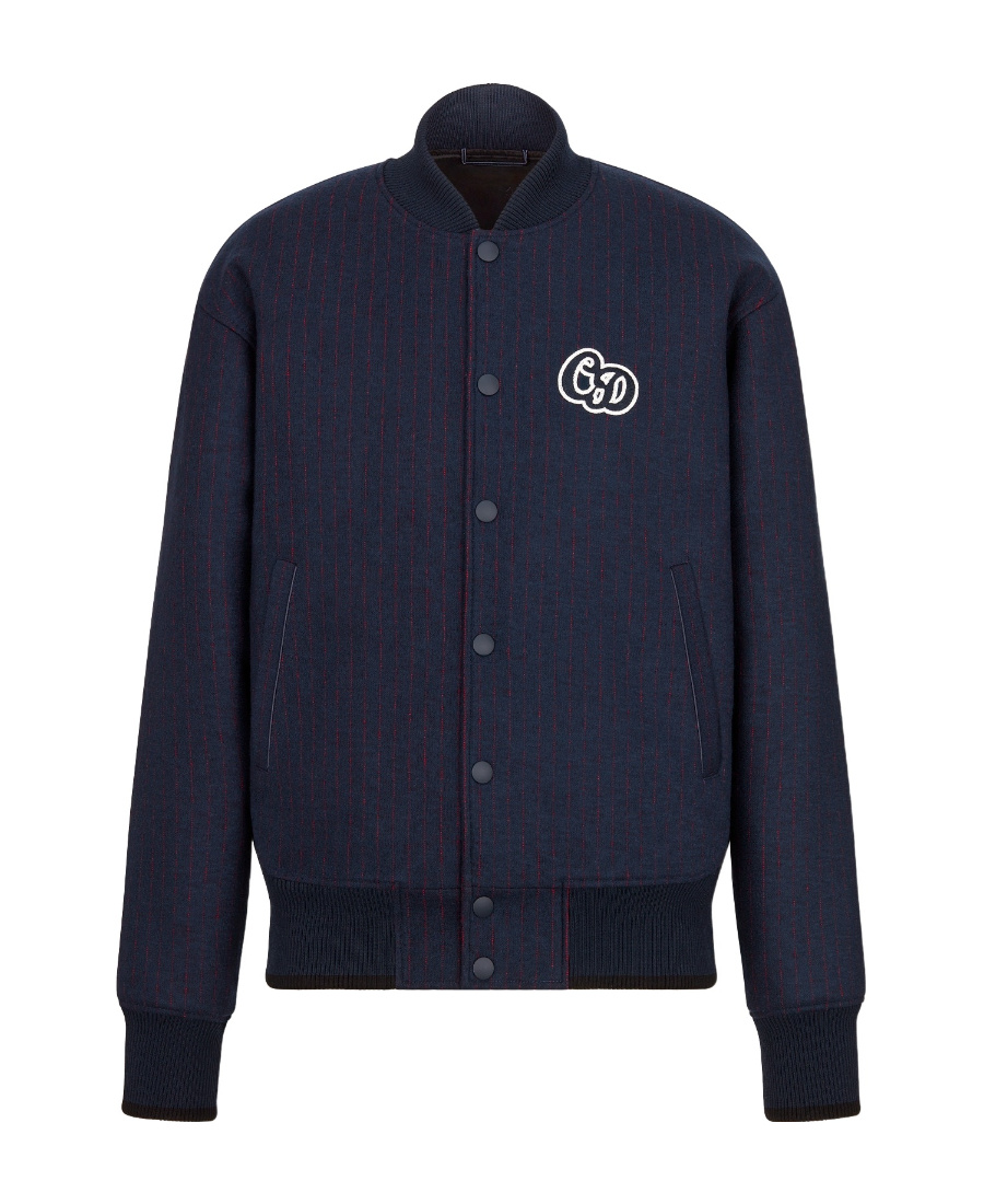 Dior Atelier Baseball Jacket In Black