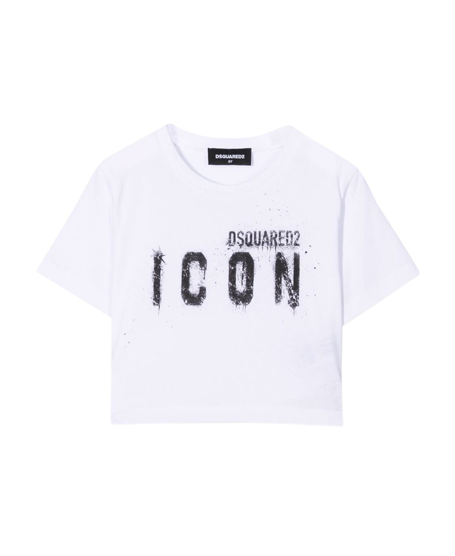 Dsquared2 Short-sleeved T-shirt With Round Neck In White