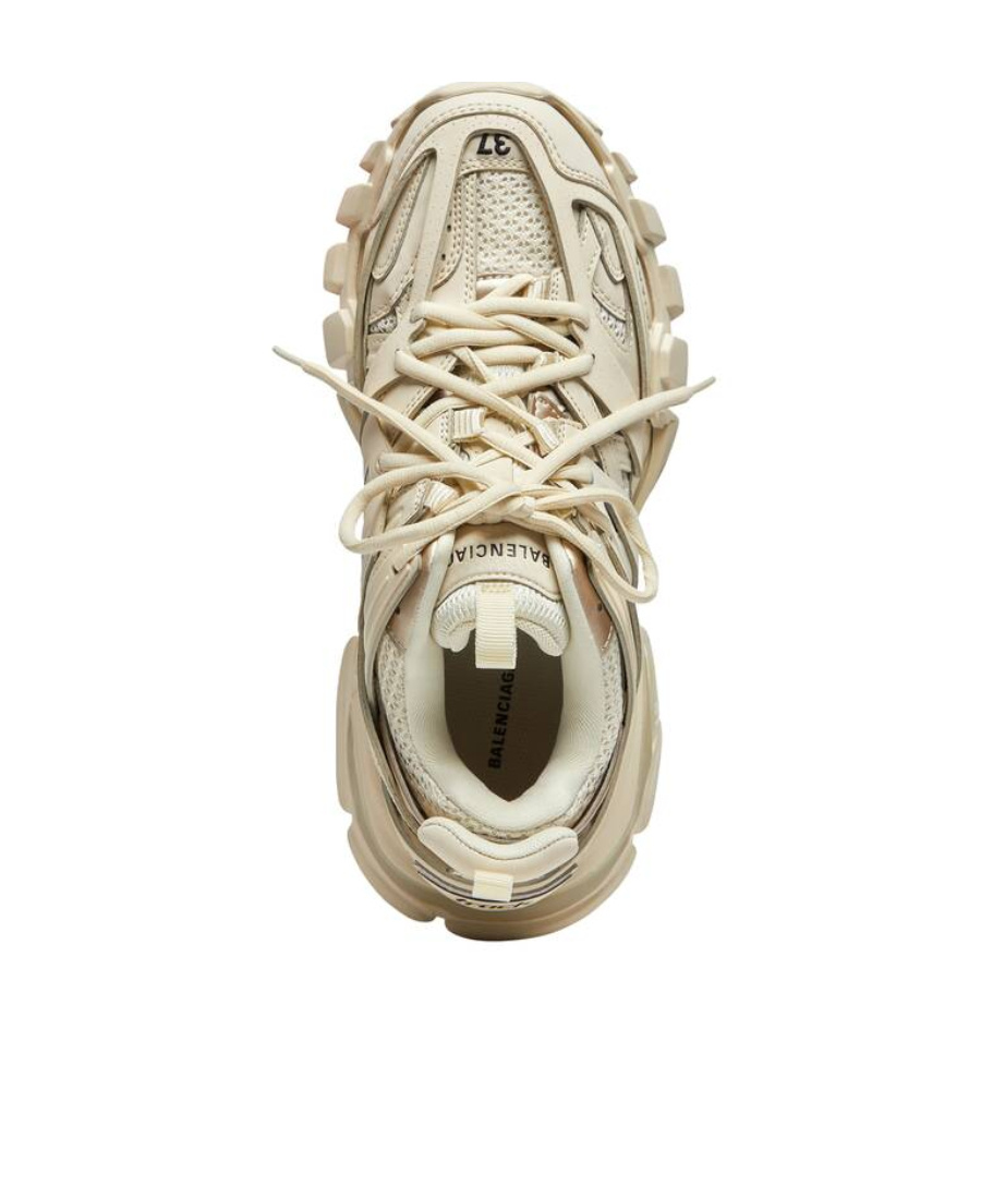 Shop Balenciaga Sneakers Track Da Donna In Beige In Nude