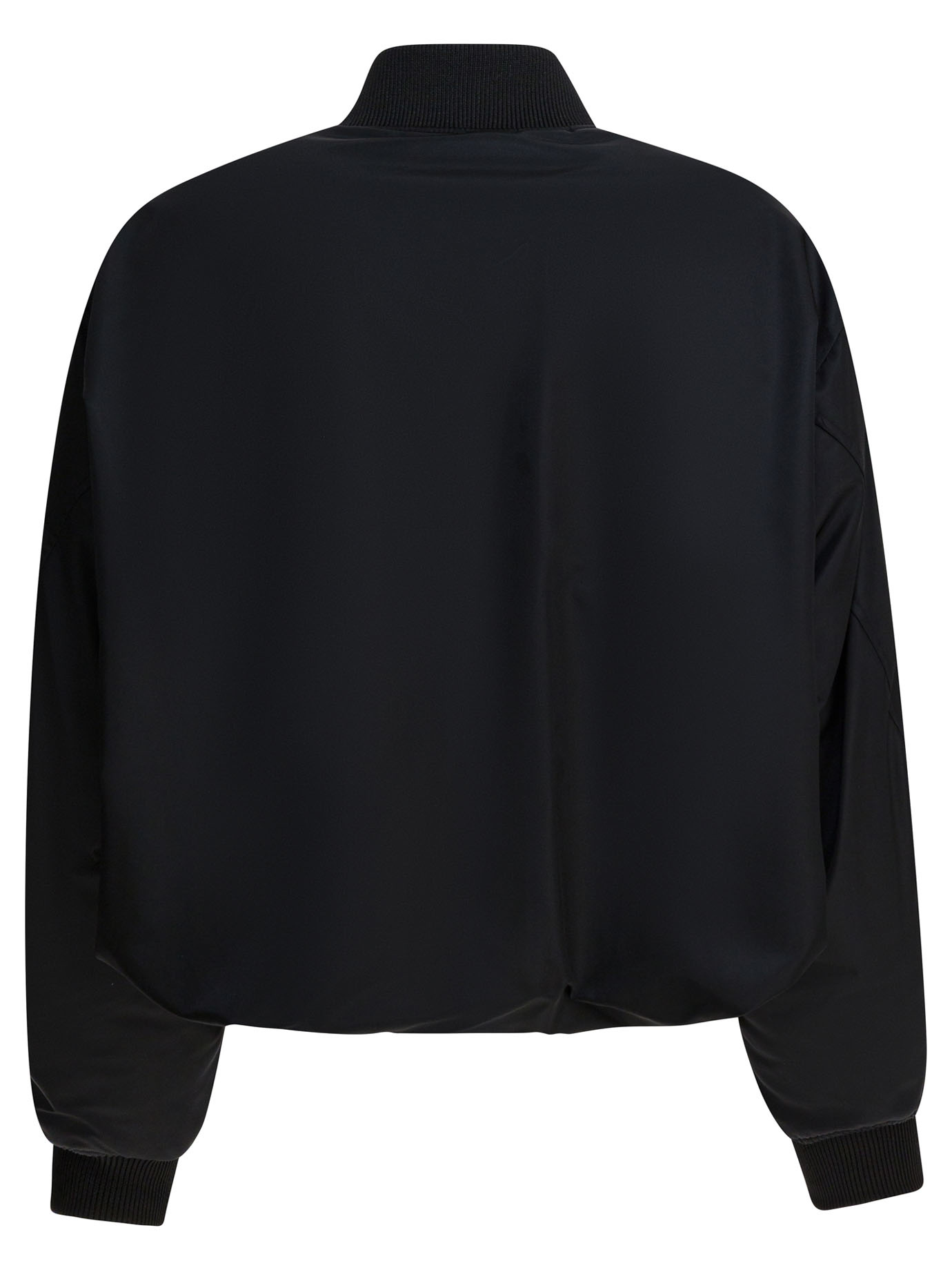 Givenchy Cropped Bomber Jacket In Black