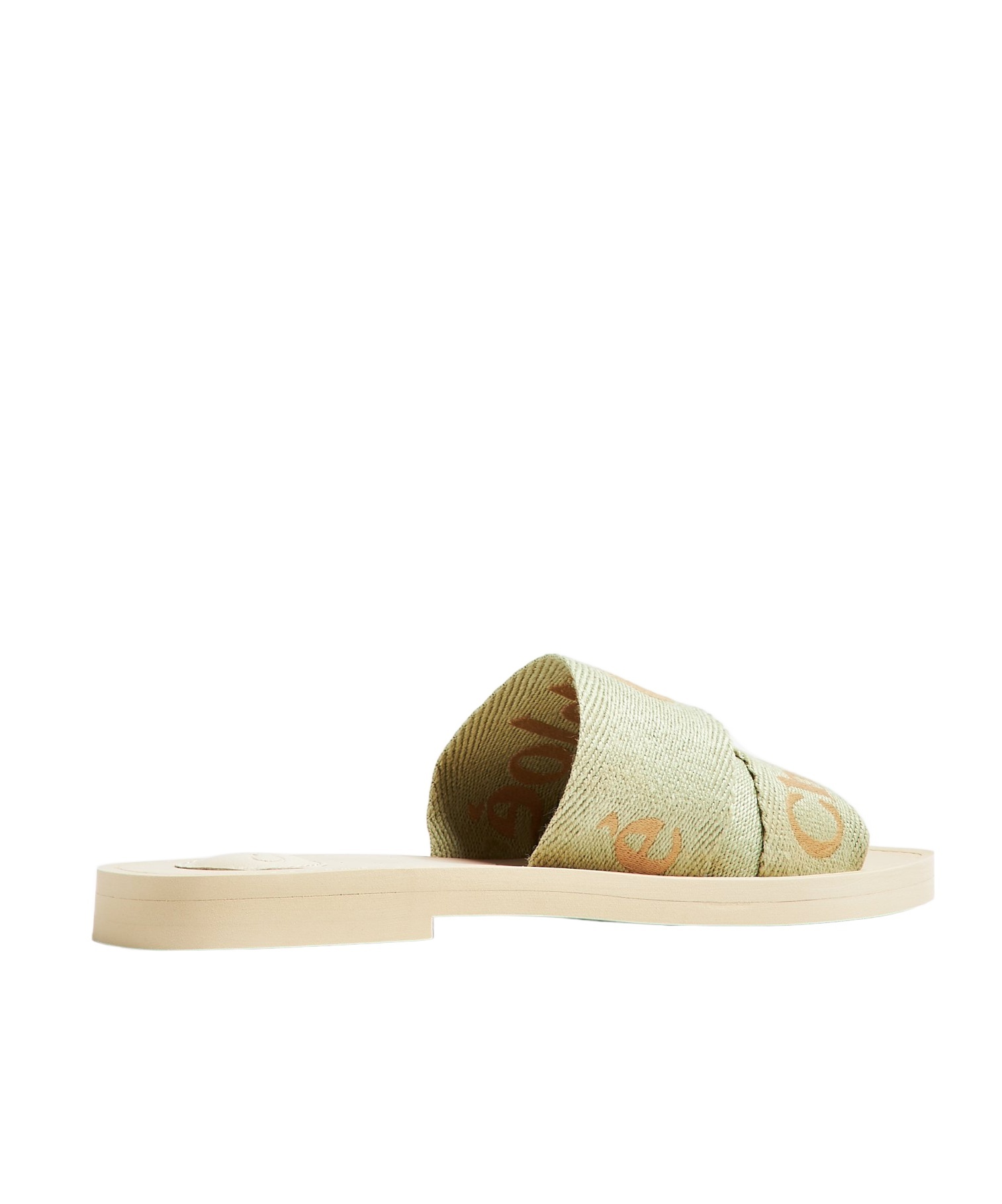 Chloé Square Toed Flat Slippers In Nude