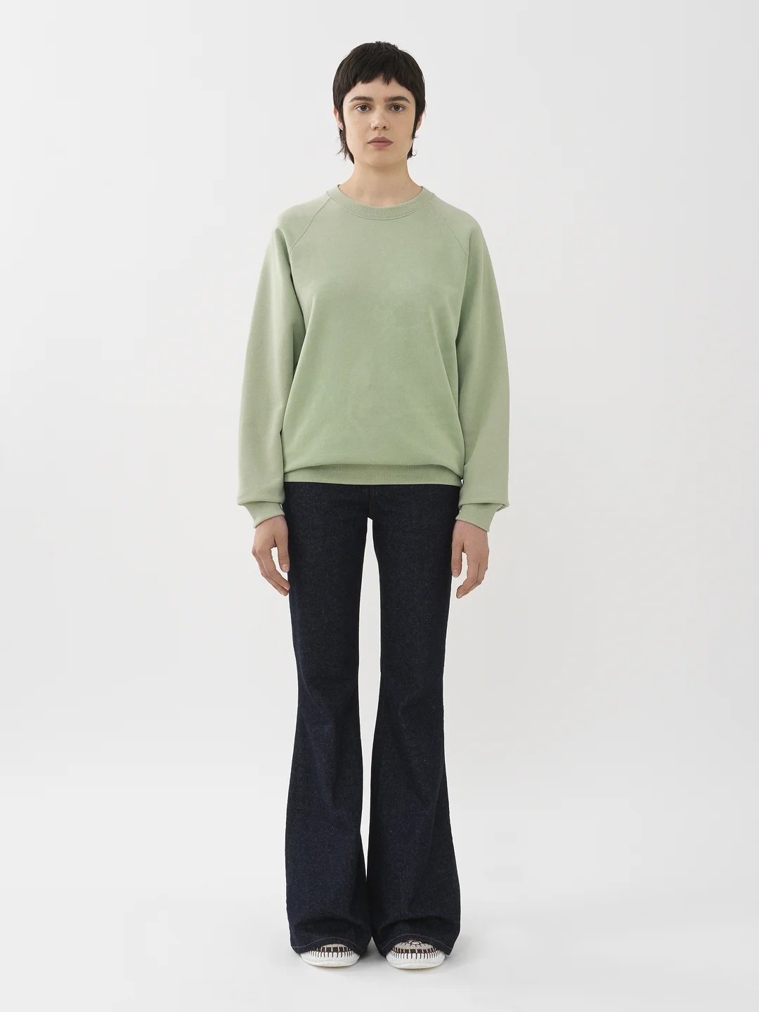 Chloé Logo Sweater In Green