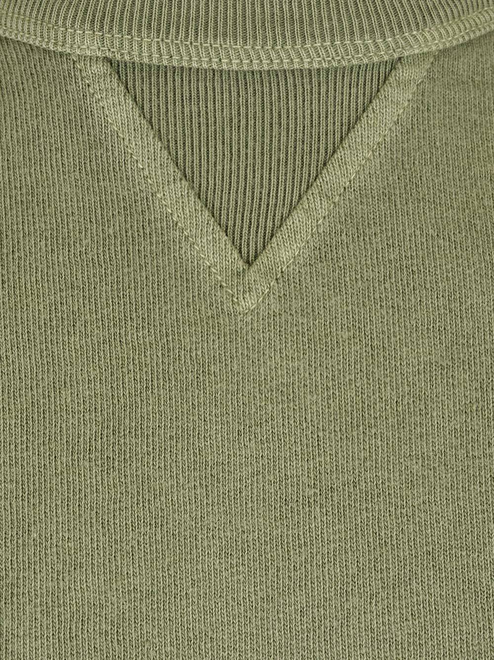 Stone Island Logo Patch Crewneck Sweatshirt In Green