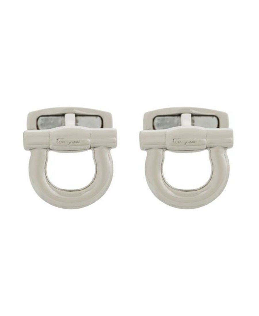 Ferragamo Gancio Cufflinks In Gray