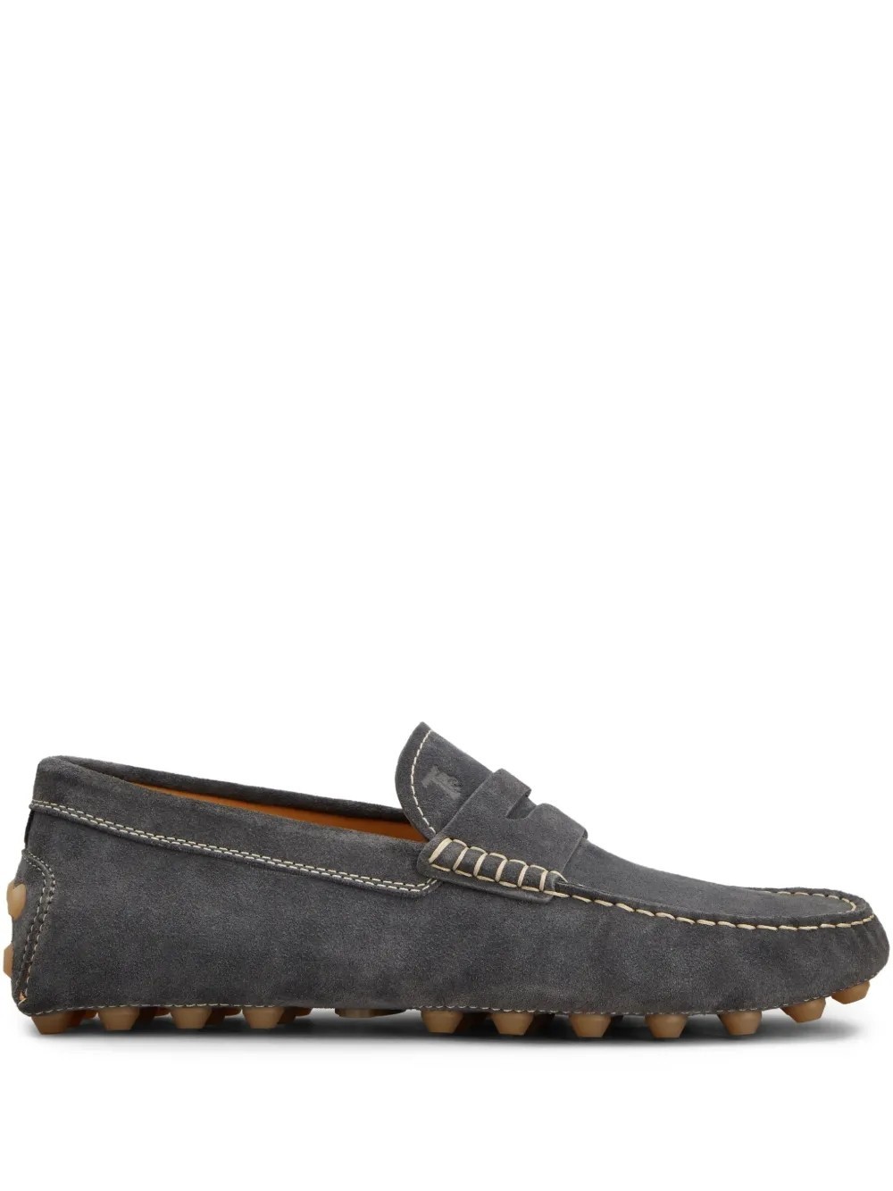 Tod's Gommino Bubble Loafers In Gray