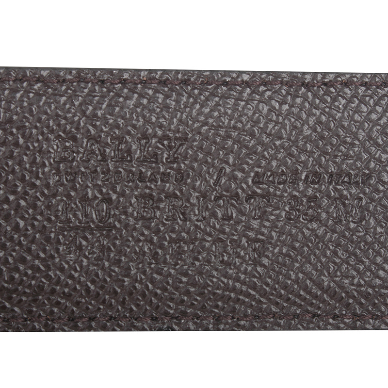 Bally Letter B Double-sided Belt In Black