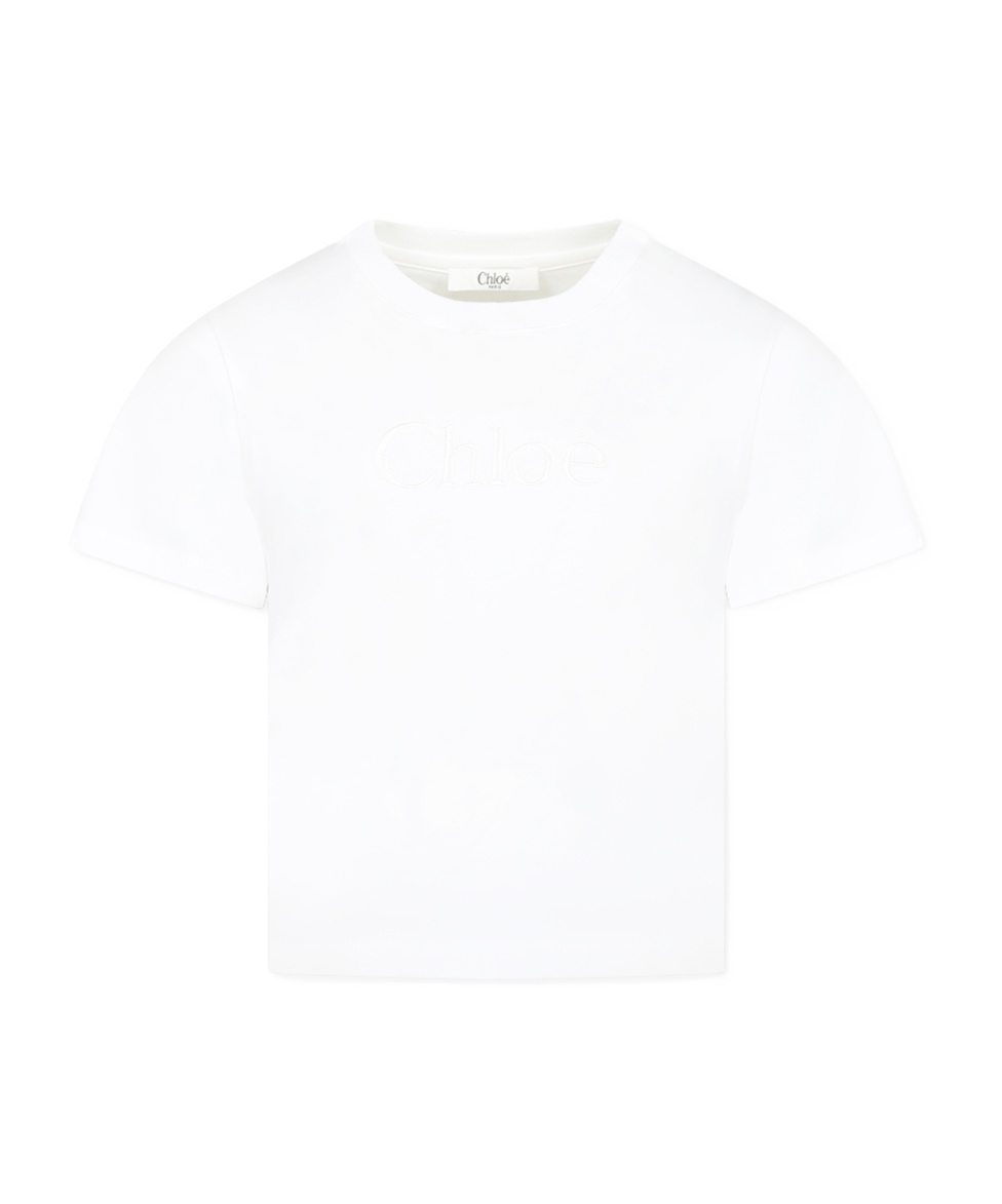 Chloé Organic Cotton T-shirt In White