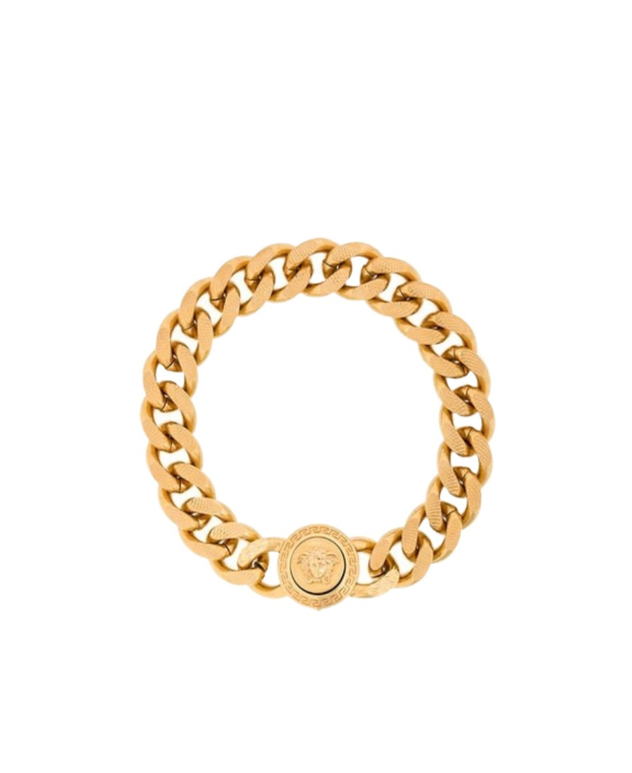 Versace Chain Medusa Bracelet In Yellow