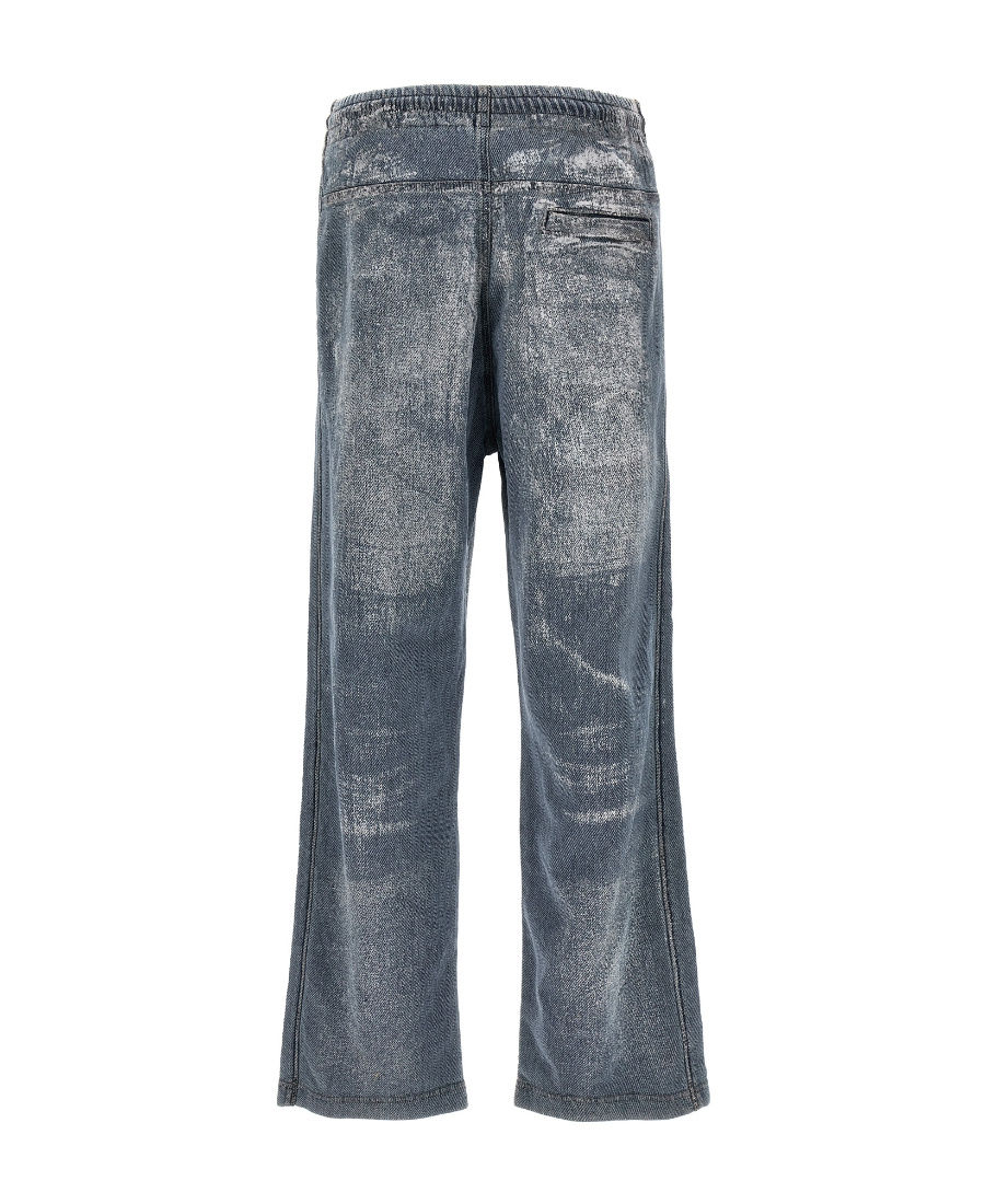 Diesel D-martia Drawstring Jeans In Gray