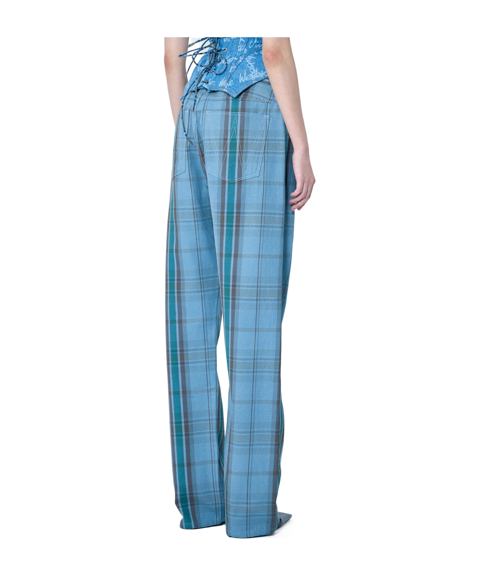 Vivienne Westwood Tartan-check Trousers In Blue