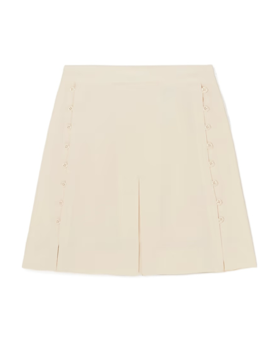 See By Chloé Button-detail Mini Skirt In Nude