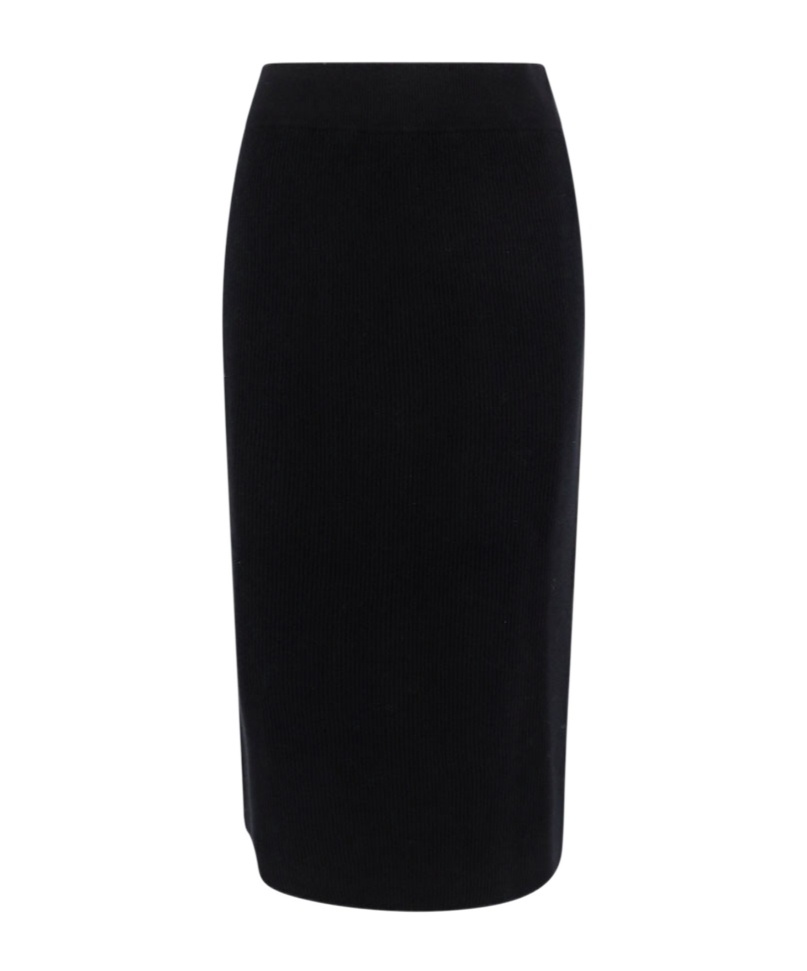 Brunello Cucinelli Midi Skirt In Black