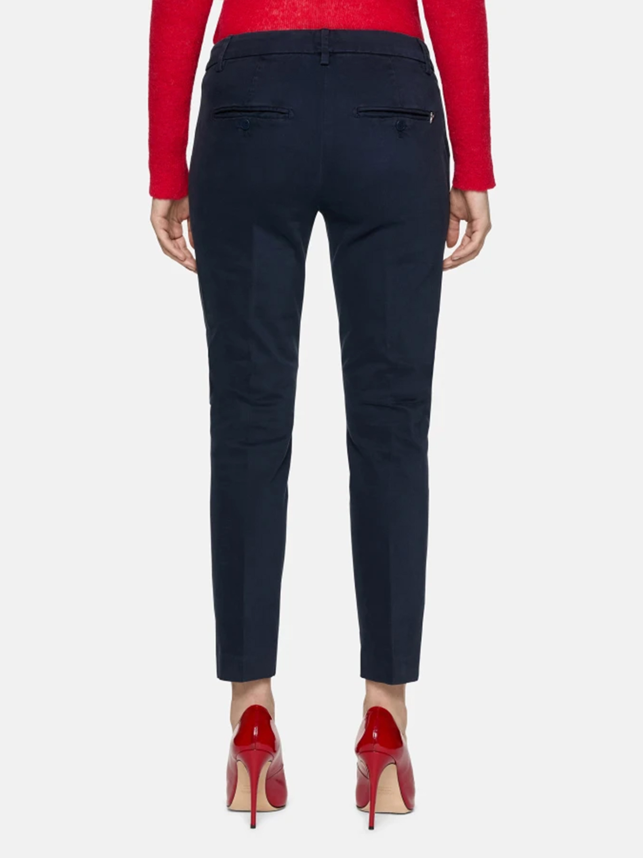 Dondup Timeless Trousers With Pockets And Loops In White