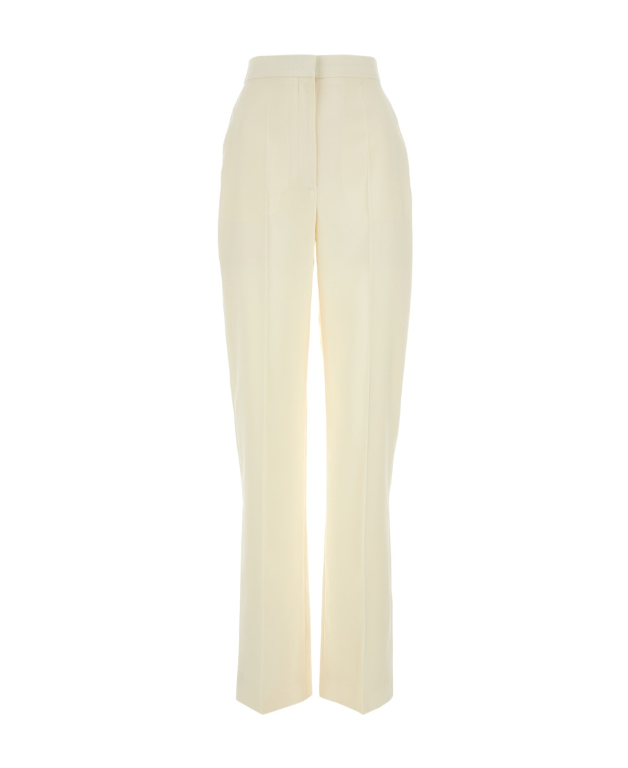 Alexander Mcqueen High-waisted Tailored Trousers In Nude