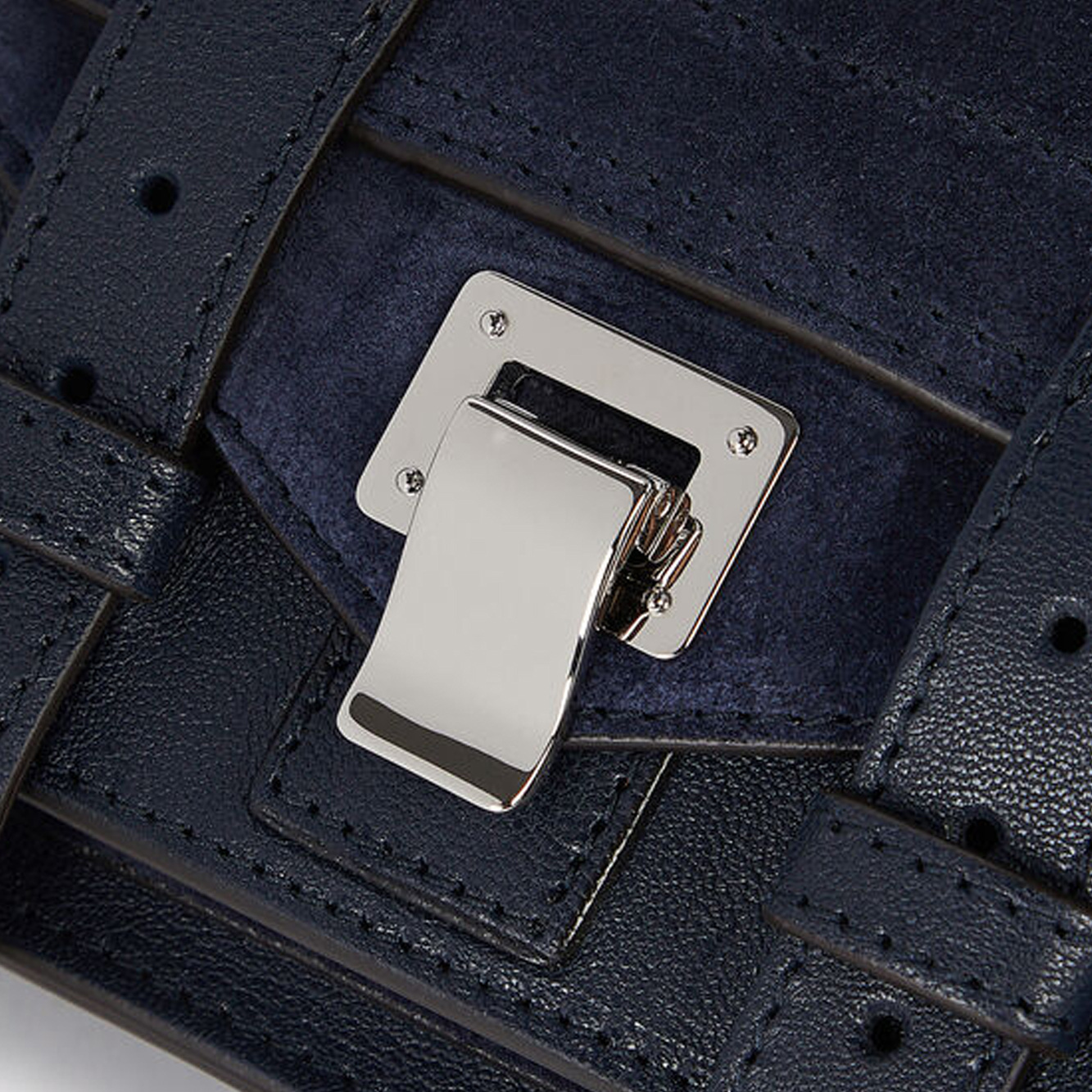 Proenza Schouler Logo Handbag In Black