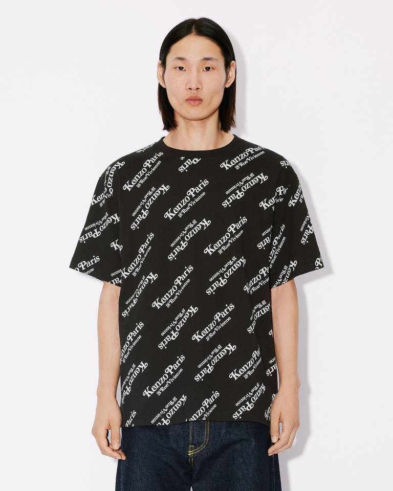 Kenzo Black Printed T-shirt In Black