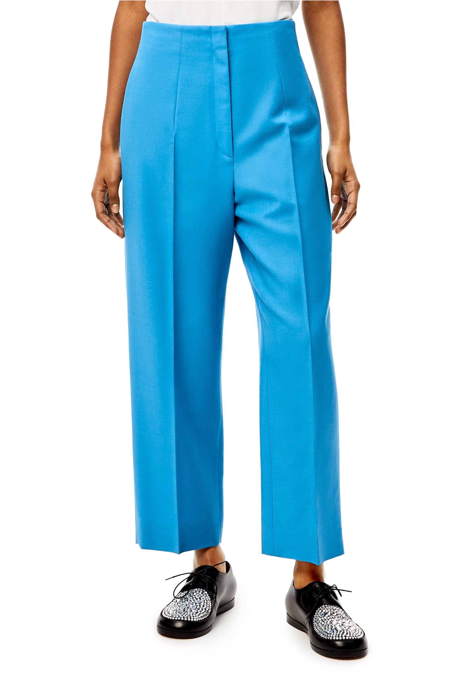 Loewe Tapered Casual Pants In Blue