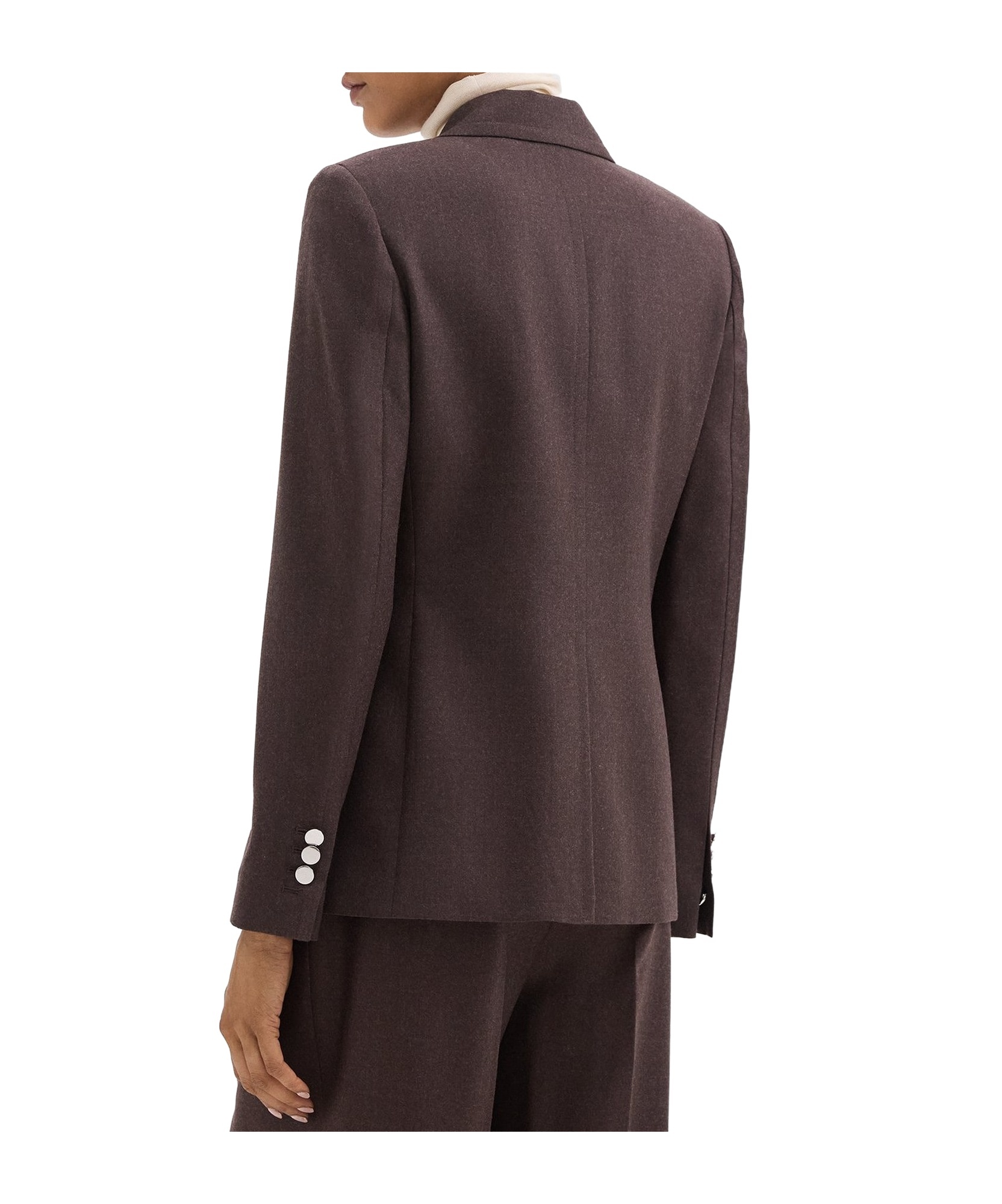 Theory Long-sleeved Suit Coat In Black
