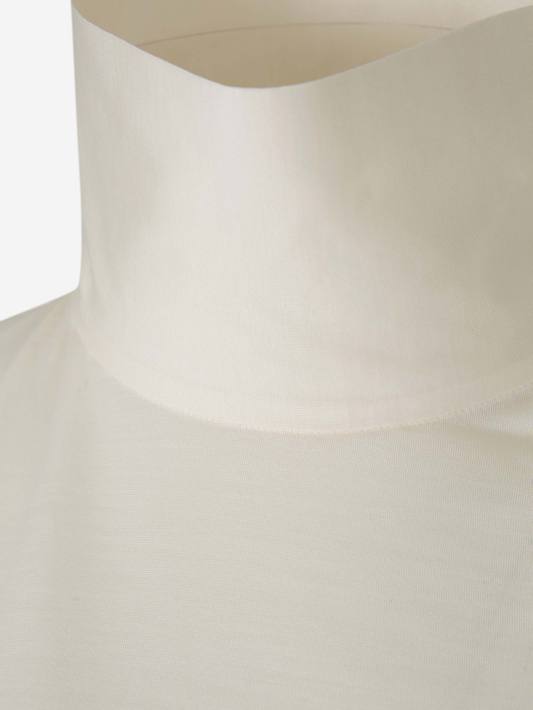 Fabiana Filippi High-neck Long Sleeved T-shirt In White