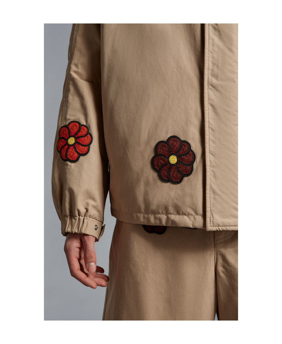 Moncler Delamont Short Style Down Jacket In Nude