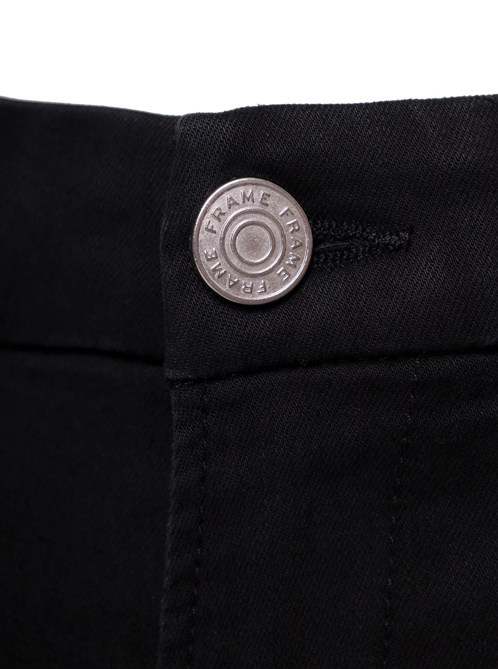 Frame High Waist Straight Jeans In Black