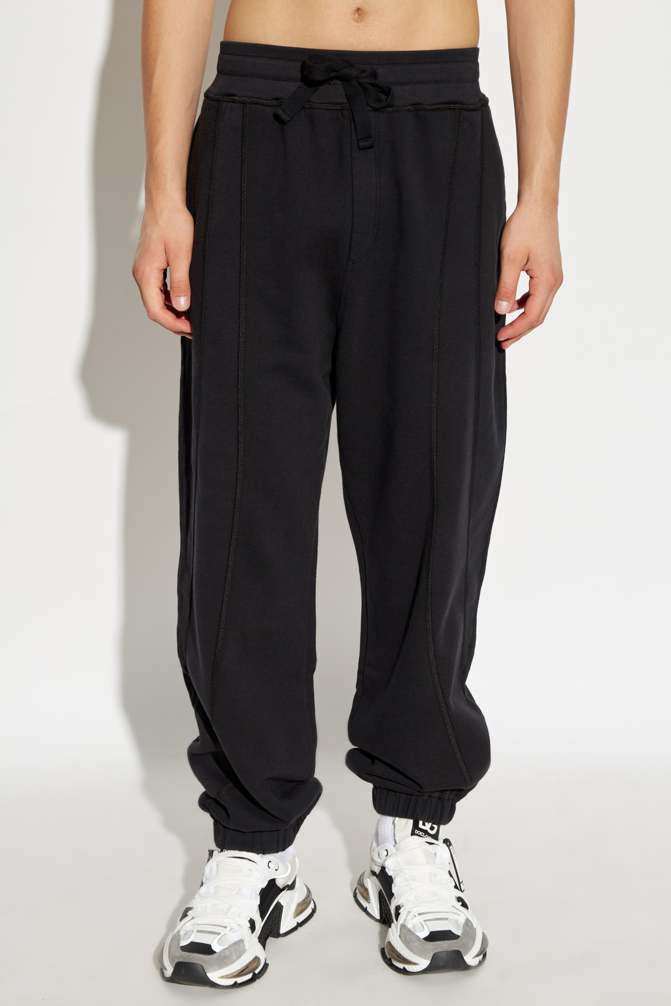 Dolce & Gabbana Drawstring Sweatpants In Black