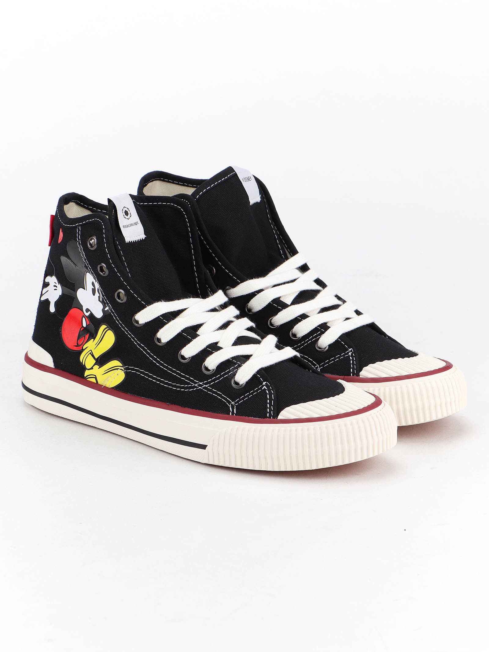 Moa Master Of Arts Master Collector High-top Mickey Mouse In Black