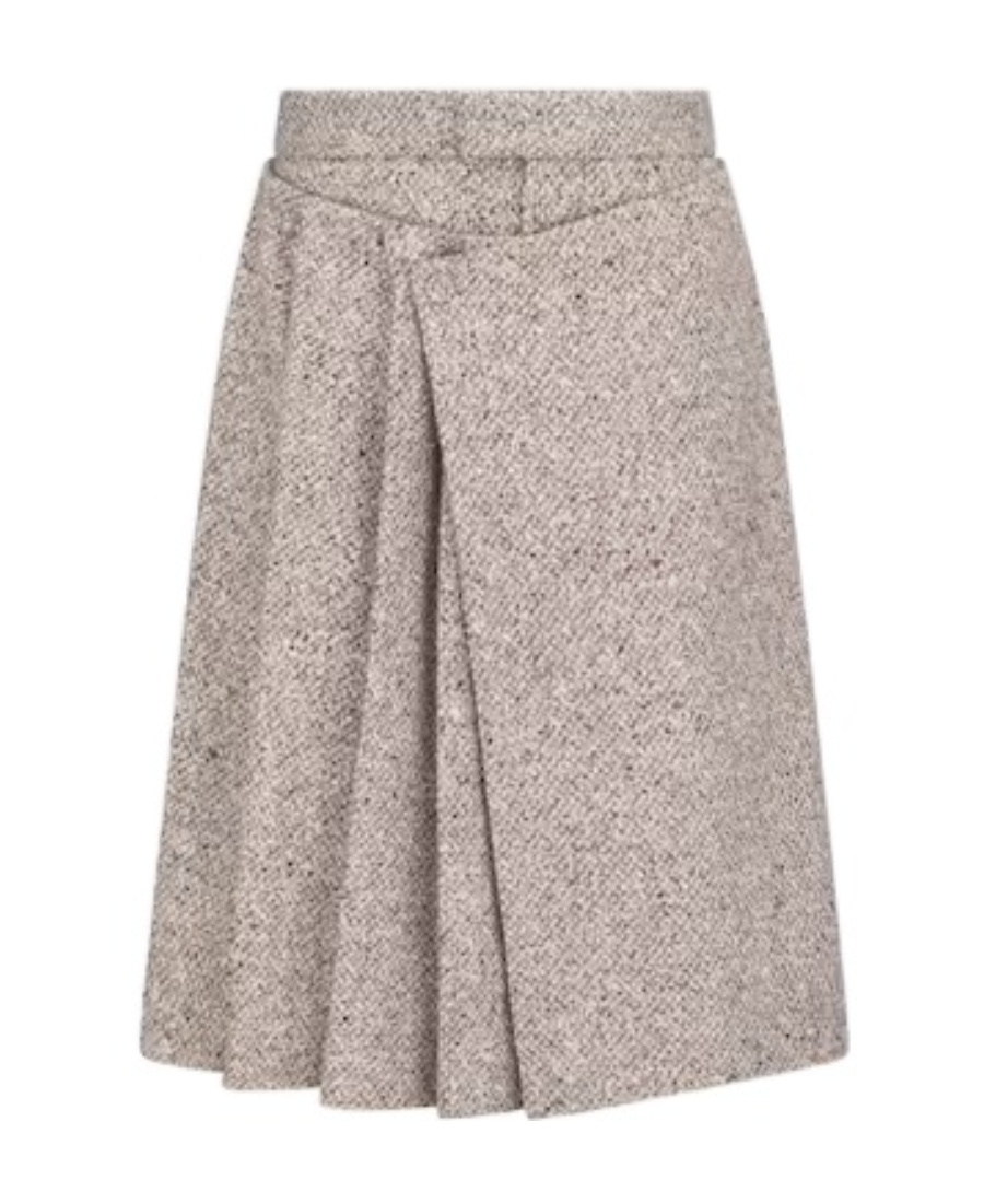 Dior Pleated Initial Shearing Shorts In Nude