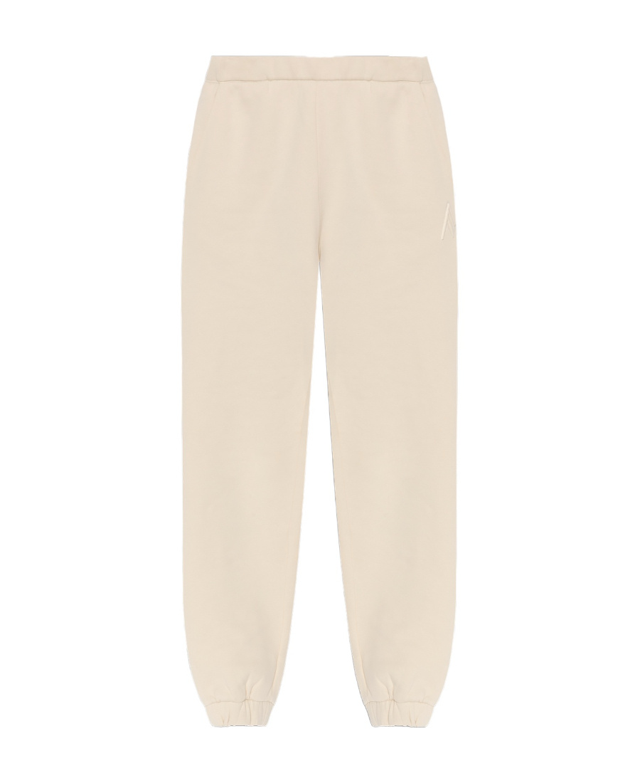 Attico The  Penny Logo-embossed Straight-leg Track Pants In Nude