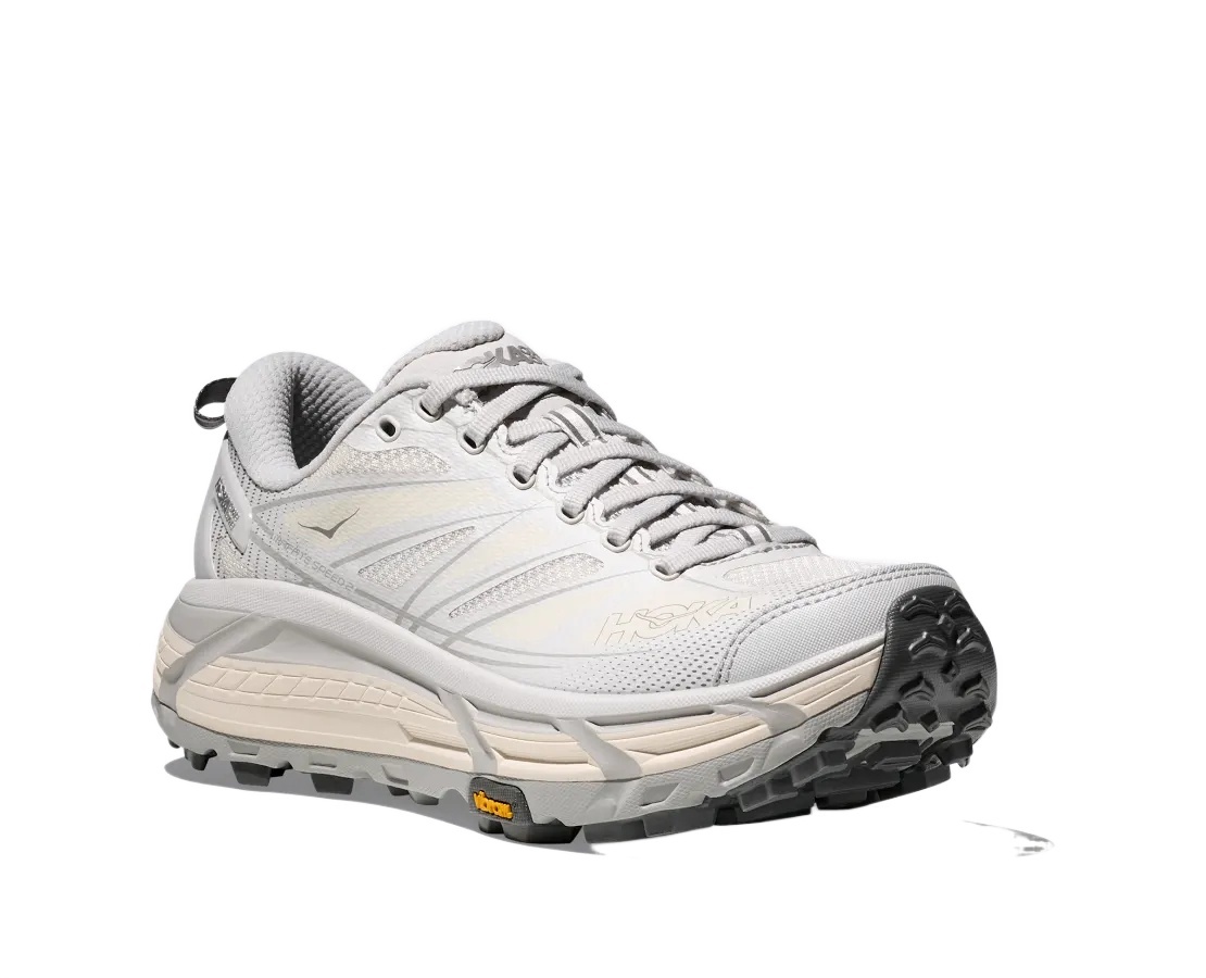 Hoka Mafate Speed 2 Rubber And Mesh Running Sneakers In Cosmic Ash/alabaster