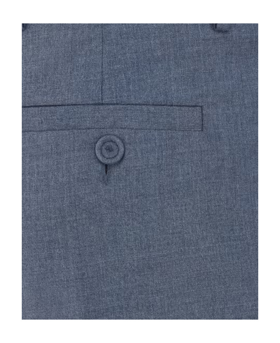 Dior Flanged Wool Casual Trousers In Blue