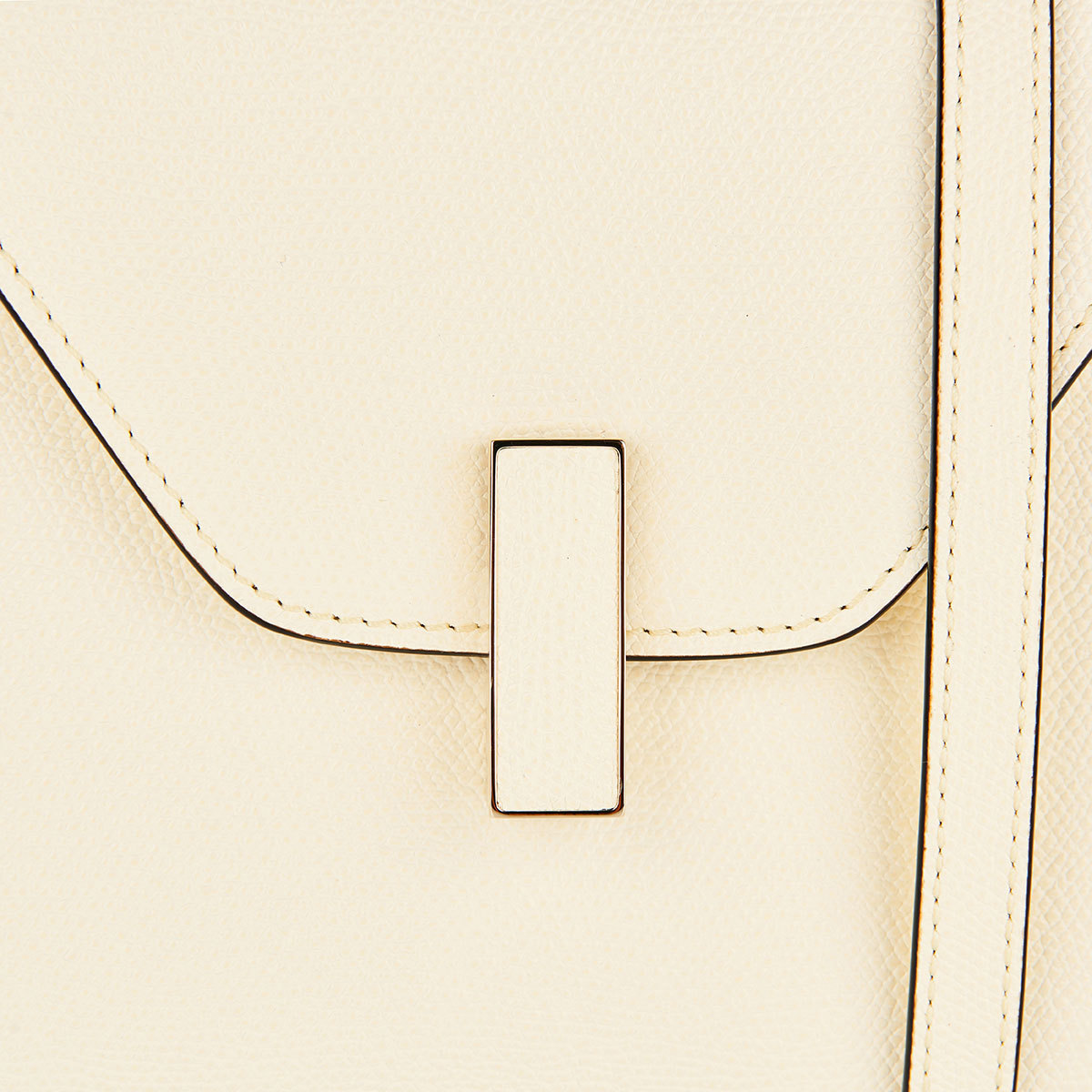 Valextra Micro Iside Grain Leather Top Handle Bag In Nude