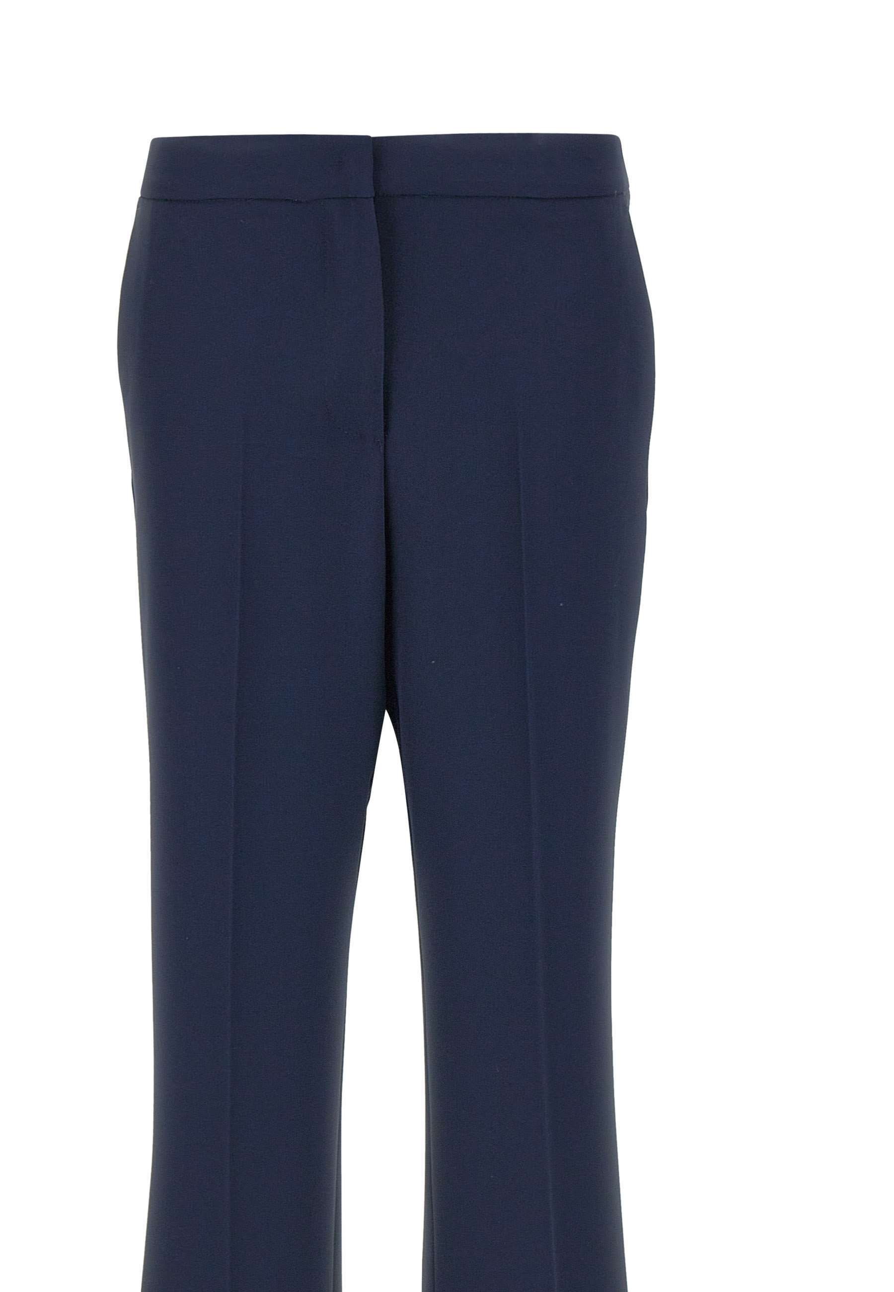 Kaos Tailored Straight-leg Trousers In Blue